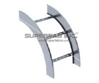 Ladder tray outside riser 90°