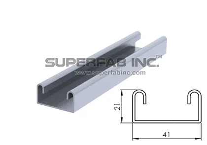 SIS 002 – Strut channel, Single, plain (deep)