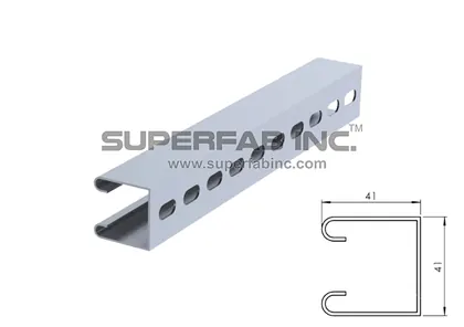 SIS 003 – Strut channel, Single, slotted 14×20