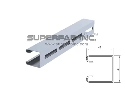 SIS 005 – Strut channel, Single, slotted 14×50