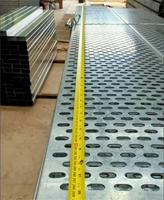 Galvanised iron perforated cable tray – exported to Kuwait
